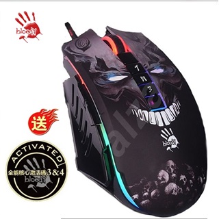 【A4 Bloody】雙飛燕 P85光微動 5K RGB 戰神彩漫電競鼠 (贈金靴)
